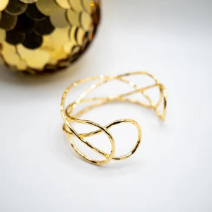 18k Gold plated braided bracelet - OE!