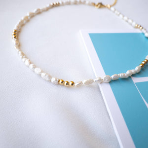 ARIA - Collana/Choker con perle di fiume - OE!