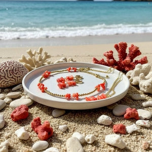 BAMBOO CORAL - collana in bambù marino - OE!