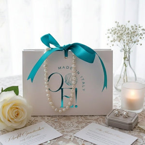 Basic freshwater medium pearl collana/choker - OE!