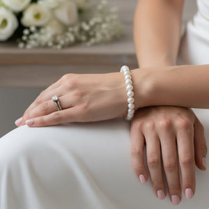 Basic freshwater pearl bracciale - MEDIUM - OE!