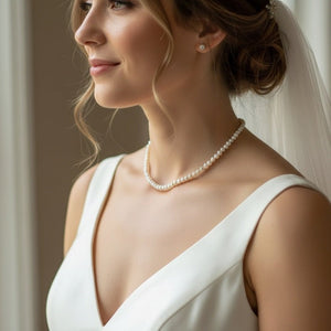 basic freshwater small pearl collana/choker - OE!