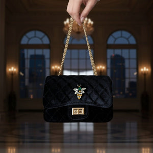 BEE LUXE VELVET BORSA - OE!