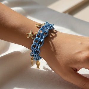 Bracciale Celesté – Bracciale in corda con ciondoli - OE!