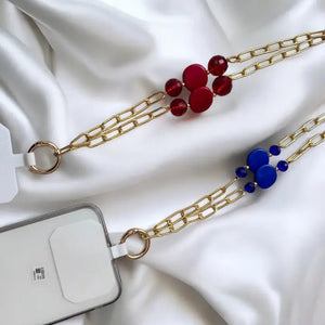 Gold Plated Chain Phone Strap catena placcata in oro