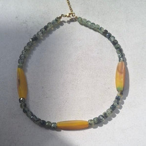 Collana in Agata e Quarzo Verde – Gioiello Artigianale Made in Italy - OE!