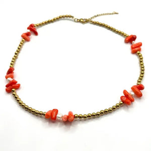 Corallo bambù - collana - OE!