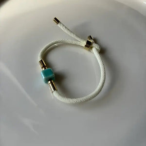 DADI - braccialetti di corda con dado centrale in ceramica. - OE!