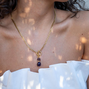 DUO PURPLE - Collana a catena con ametista - OE!