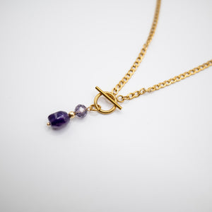 DUO PURPLE - Collana a catena con ametista - OE!