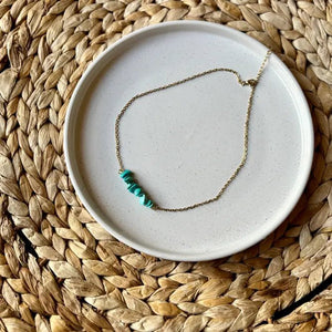 FRAMMENTI MARINI - Collana con chips di pietre preziose naturali - OE!