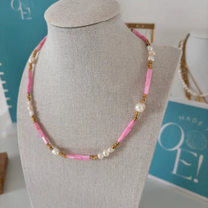 GIOIA – Collana colorata con perle d’acqua dolce - OE!