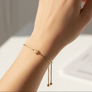 Glamline bracciale Oro 18k - Gioiello Artigianale Made in Italy in Acciaio Inossidabile - OE!