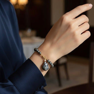 Goccie d’oceano – Bracciale con Perla Barocca - OE!