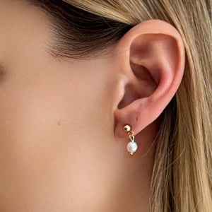 GOLDEN SUMMER – Orecchini 2in1 in oro e perle - OE!