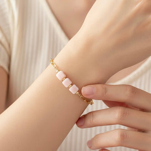 Granita - Bracciale con dadi in ceramica - OE!