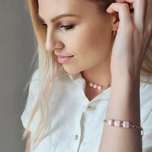 Granita - Collare/Choker con dadi in ceramica - OE!