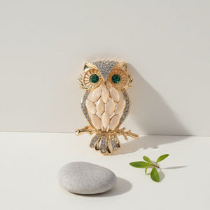 GUFO - Pochette Velluto Verde Bosco con Spilla gioiello - Artigianale Made in Italy - OE!