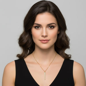 HORN OF NAPLES – COLLANA ORO CON PENDENTE IN ZIRCONIA - OE!