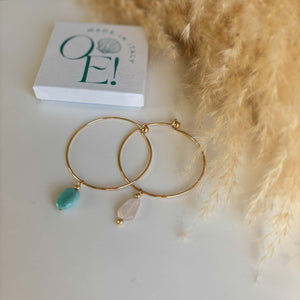 Libertà - Bracciale rigido con amazzonite - OE!