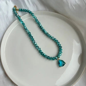 LUCE MATERNA - Collana in vetro cristallo - OE!