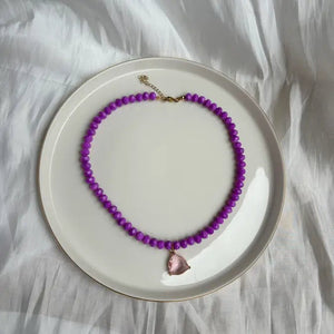 LUCE MATERNA - Collana in vetro cristallo - OE!