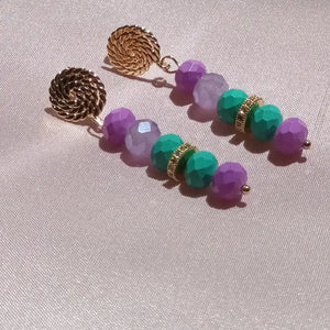 LUMINOSI – Orecchini pendenti in cristalli e zirconi - OE!