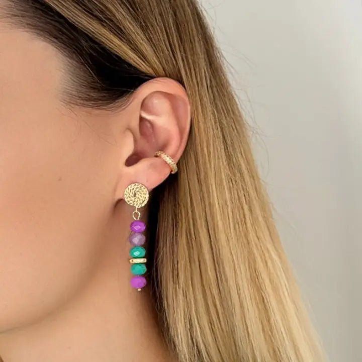 LUMINOSI – Orecchini pendenti in cristalli e zirconi - OE!