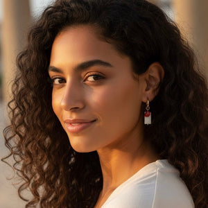 MOTHER OF PEARL - Orecchini a cerchio - OE!