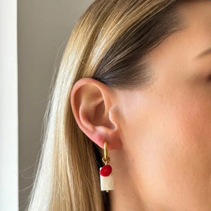 MOTHER OF PEARL - Orecchini a cerchio - OE!