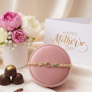 MUM bracciale placcato oro e zirconi made in italy