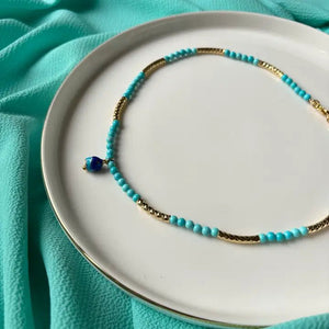 ONDA BLU – Collana Turchese e Oro - OE!