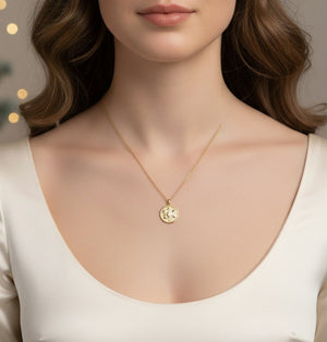 Orbis - Collana Artigianale con Catena Inox 18K e Ciondolo Sfera Zirconi - Made in Italy - OE!