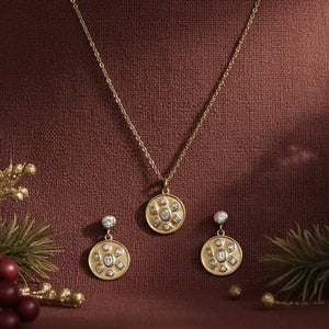 Orbis - Orecchini Artigianali Made in Italy - Acciaio Inox Placcato Oro 18K Anallergici - Zirconi e Oro - OE!