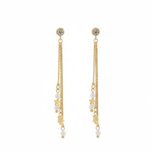 Orecchini Artigianali Made in Italy con Perle di Fiume e Oro 18K Anallergici - OE!