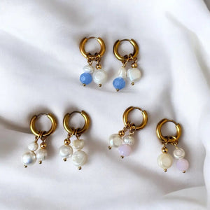 PEARL HOOPS – CERCHI ORO CON PERLE - OE!