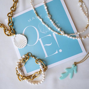 PERLE - BRACCIALE CON PERLE DI FIUME - OE!