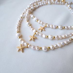 PRAIANO - Collana perle e Stella marina - OE!