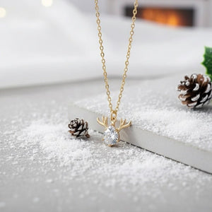 REINDEER – COLLANA NATALIZIA ORO CON PENDENTE - OE!
