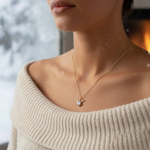 REINDEER – COLLANA NATALIZIA ORO CON PENDENTE - OE!