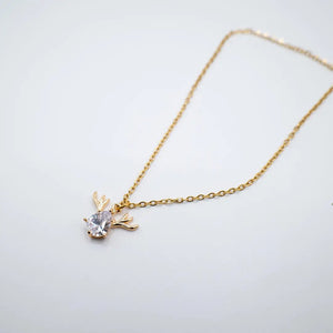 REINDEER – COLLANA NATALIZIA ORO CON PENDENTE - OE!