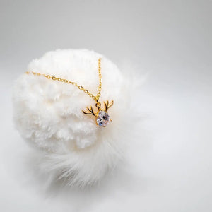 REINDEER – COLLANA NATALIZIA ORO CON PENDENTE - OE!