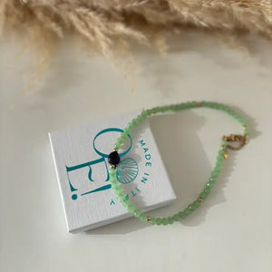 RIDERE - Collana con cristalli ed ametista - OE!