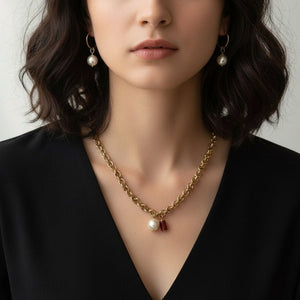 Ruby Radiance – Collana con Catena - OE!