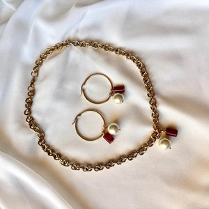 Ruby Radiance – Collana con Catena - OE!