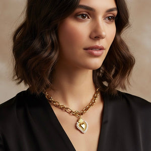 Sacred Heart Elegance – Collana - OE!