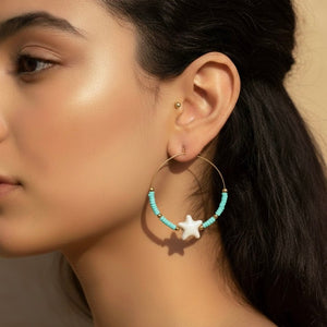 SEA BREEZE - cerchi con stelle marine in ceramica vietrese - OE!