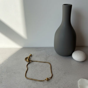 SFERIA - Bracciale in Acciaio Inossidabile Placcato Oro 18k - Artigianale Made in Italy - OE!