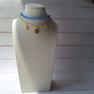 Skylisse – Choker con cordoncino e catena - OE!