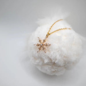 SNOWFLAKE – COLLANA ORO CON PENDENTE IN ZIRCONIA - OE!